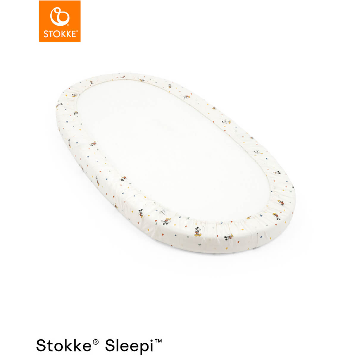 Drap housse lit SLEEPI V3 Stokke Mickey Celebration