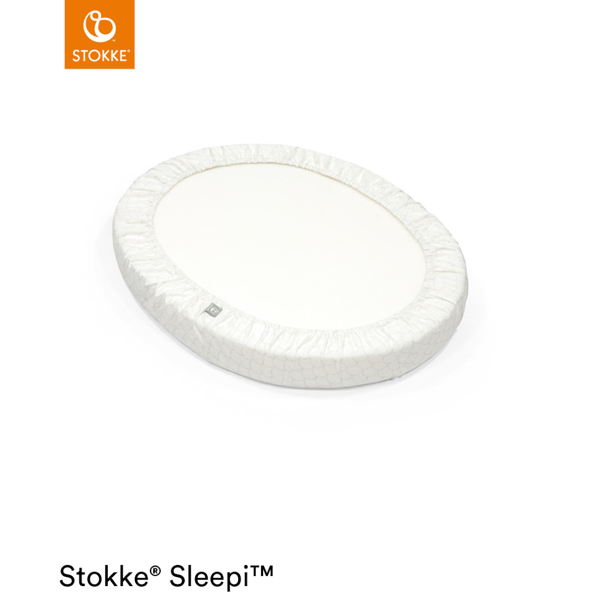 Drap housse Mini SLEEPI V3 Stokke Gris léger