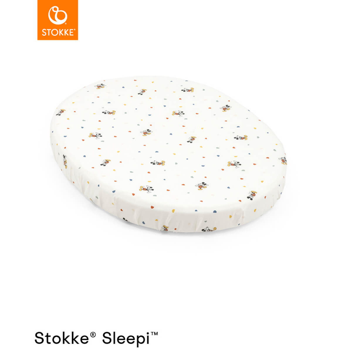 Drap housse Mini SLEEPI V3 Stokke Mickey Celebration