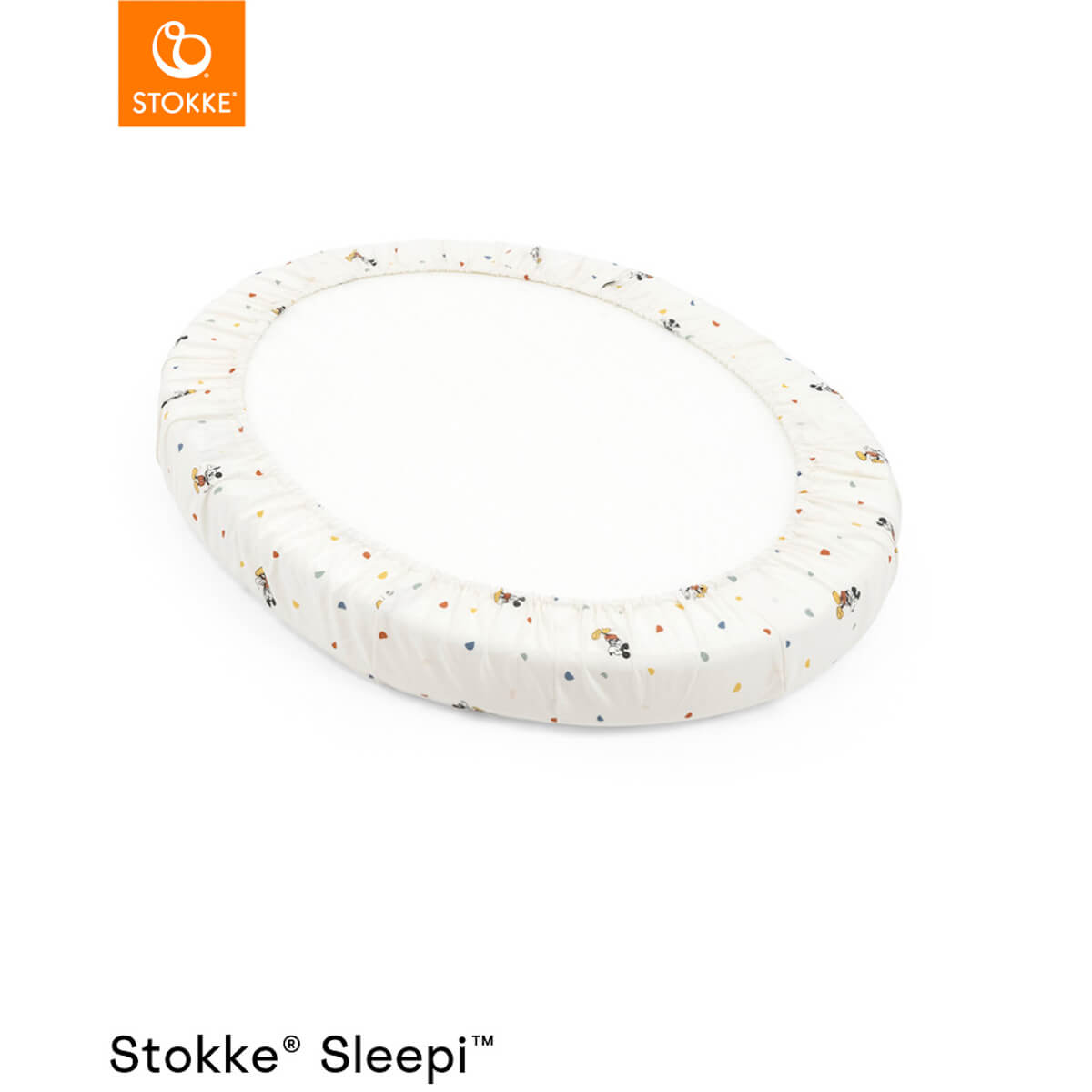 Drap housse Mini SLEEPI V3 Stokke Mickey Celebration