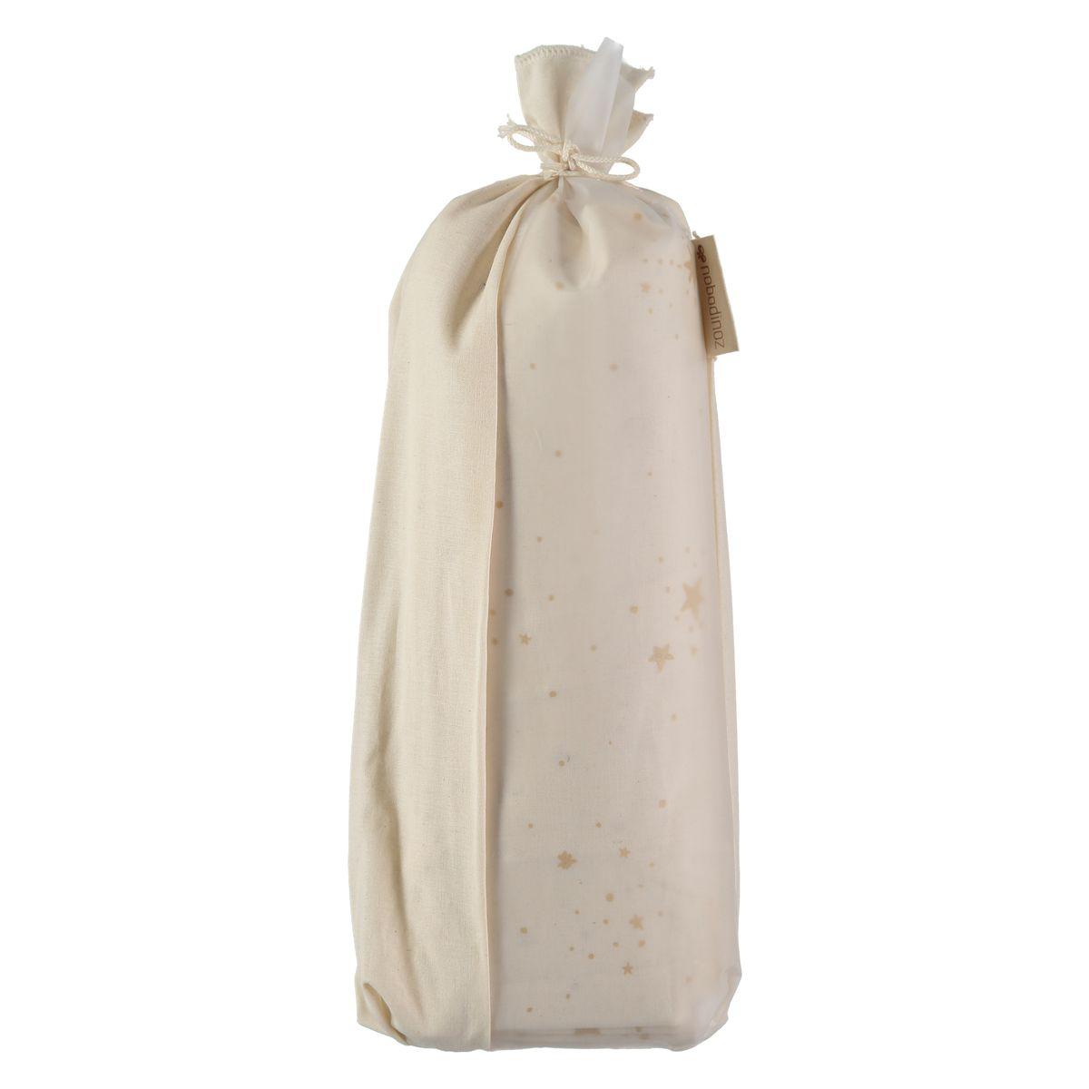 Drap-housse TIBET Nobodinoz gold stella-natural 