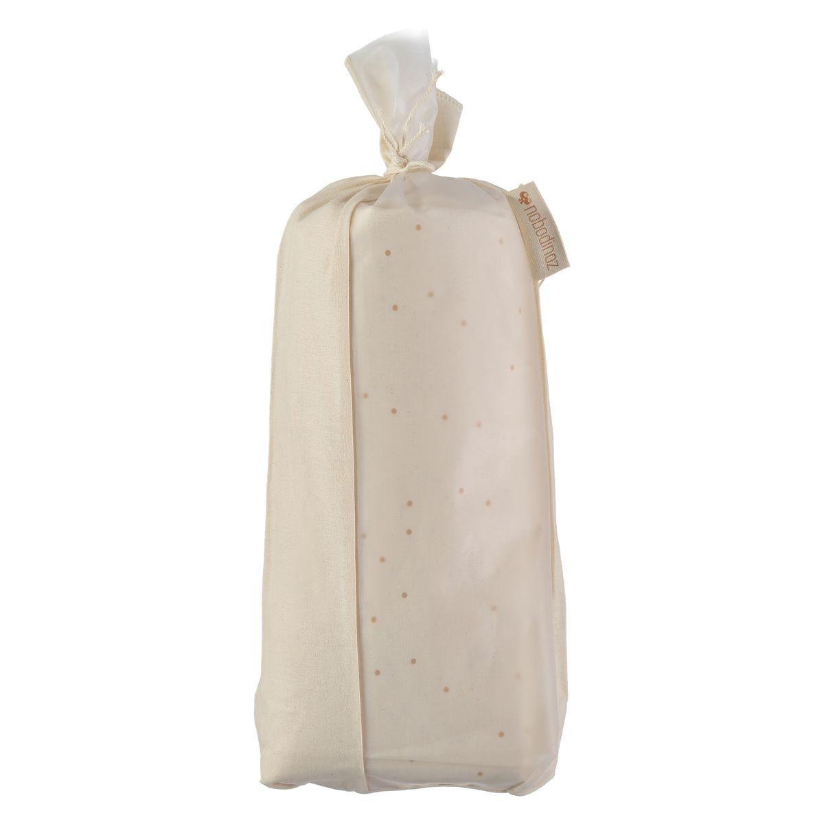 Drap-housse TIBET Nobodinoz honey sweet dots-natural 
