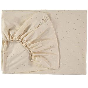 Drap-housse TIBET Nobodinoz honey sweet dots-natural 