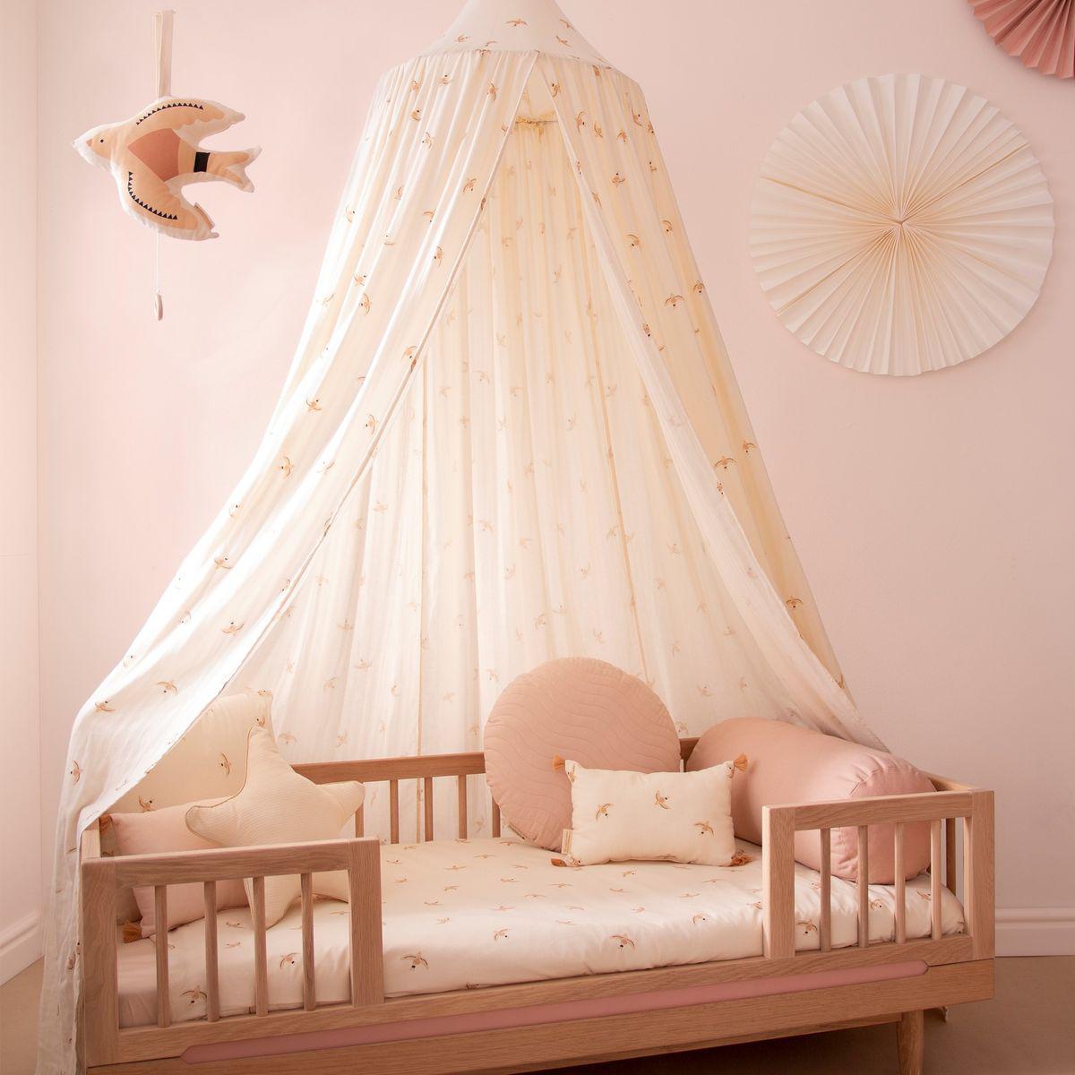 Drap-housse TIBET Nobodinoz nude haiku birds-natural 