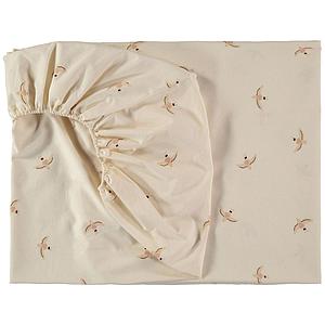 Drap-housse TIBET Nobodinoz nude haiku birds-natural 