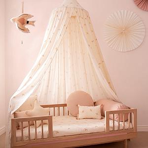 Drap-housse TIBET Nobodinoz nude haiku birds-natural 