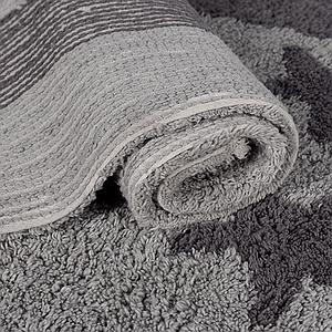 DRAPEAU AMERICAIN By Lorena Canals Tapis 100% coton lavable 120x160cm Gris