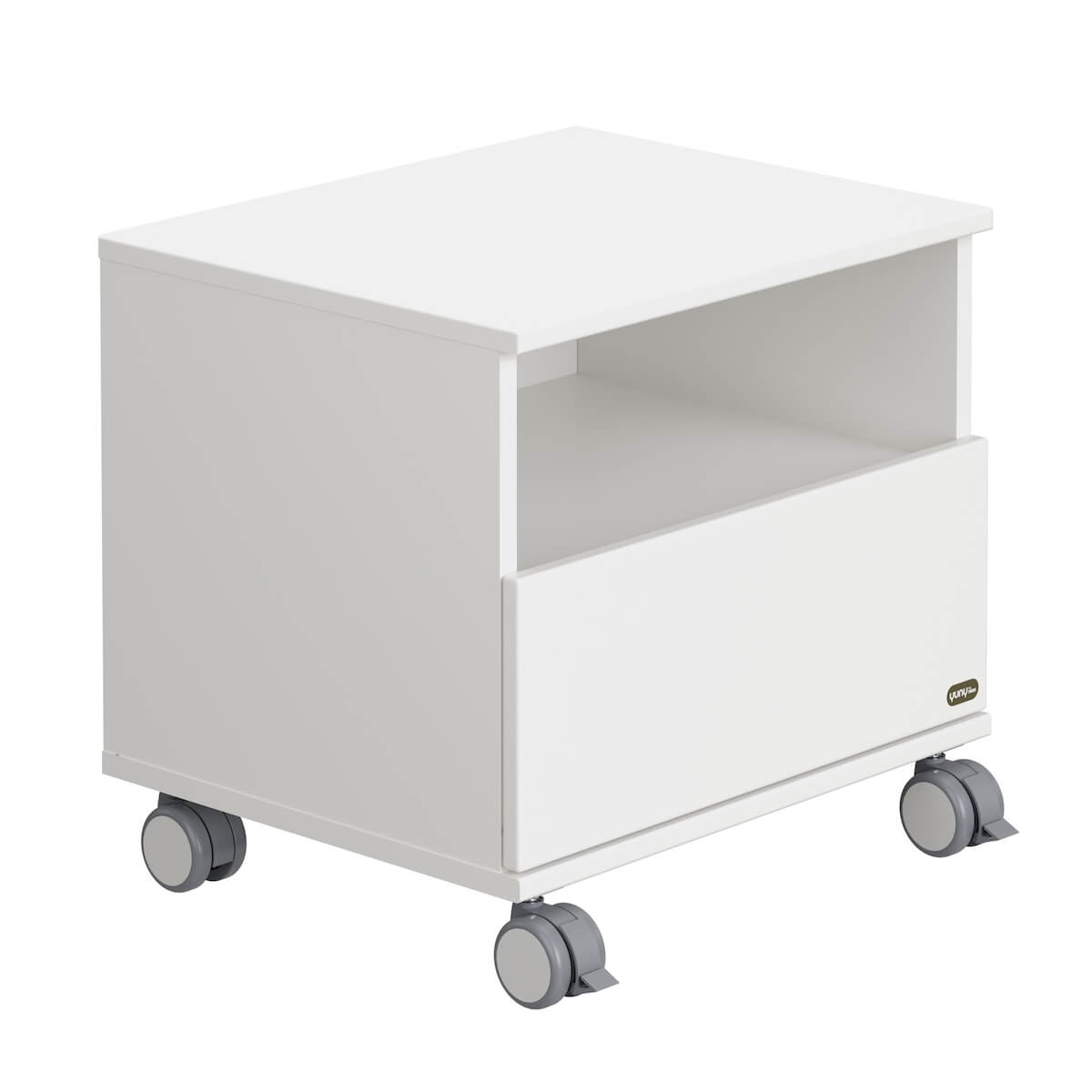 Drawer unit on castors/bedside table 1D 48,3x45,3x39,6cm LOVELY ALIV Yuny by Paidi off-white