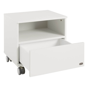 Drawer unit on castors/bedside table 1D 48,3x45,3x39,6cm LOVELY ALIV Yuny by Paidi off-white