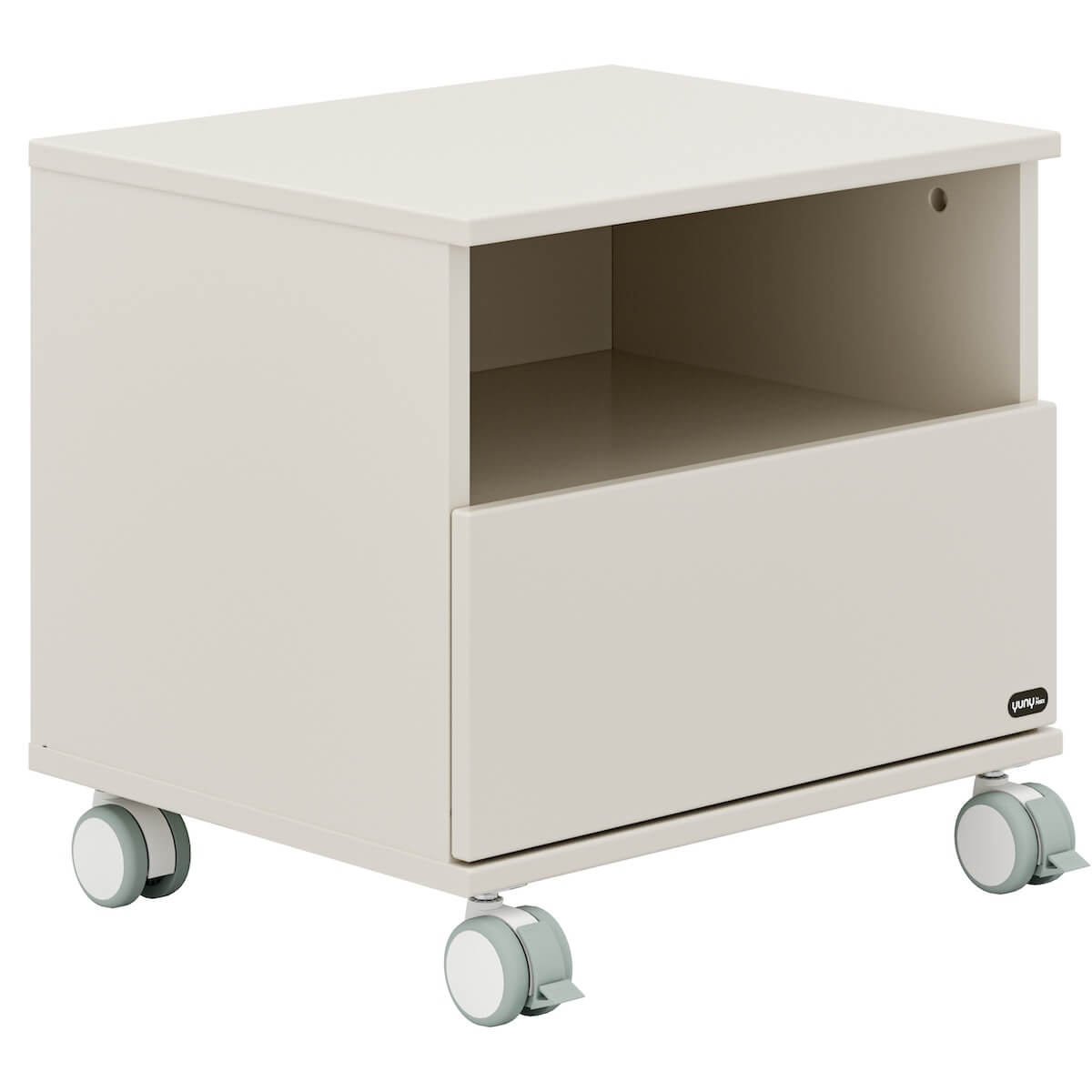 Drawer unit on castors/bedside table 1D 48,3x45,3x39,6cm SISTER LOU Yuny by Paidi Cashmere beige