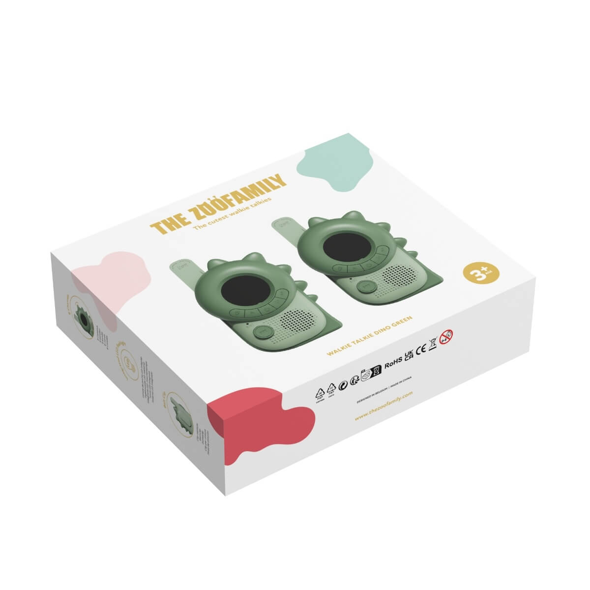 Duo Talkie Walkie DINO Zoofamily vert