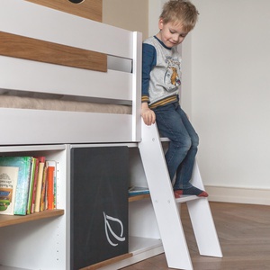 Échelle petite KASVA hêtre laqué blanc