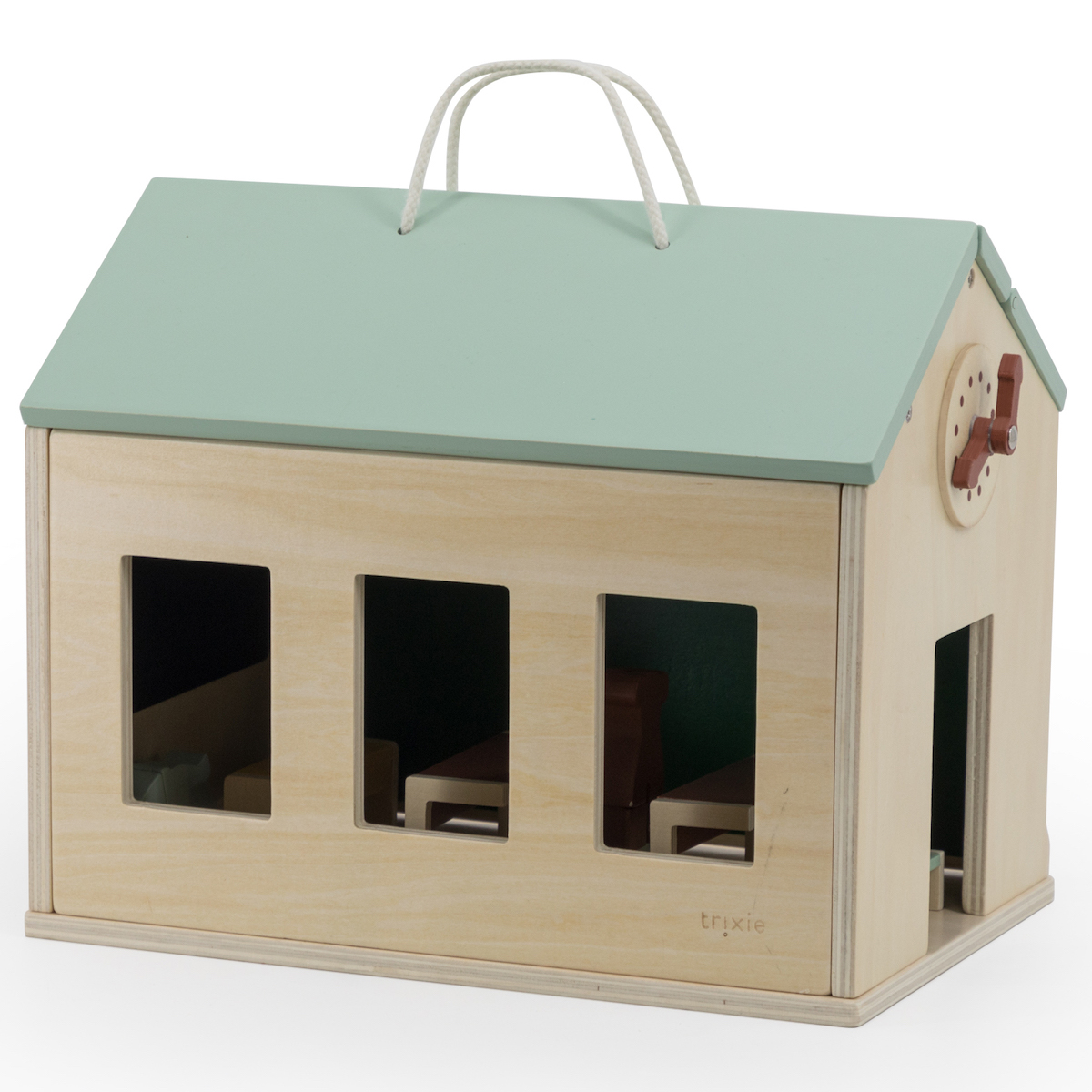 École en bois avec accessoires Trixie