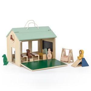 École en bois avec accessoires Trixie