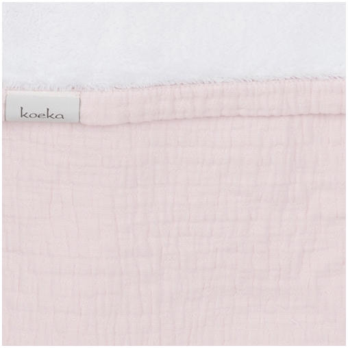 EDEN by Koeka Couverture lit/berceau Old pink/Silver 75x100 cm