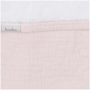 EDEN by Koeka Couverture lit/berceau Old pink/Silver 75x100 cm
