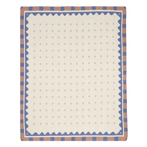 Édredon LIN FRANÇAIS VIBES Nobodinoz Blue quilt