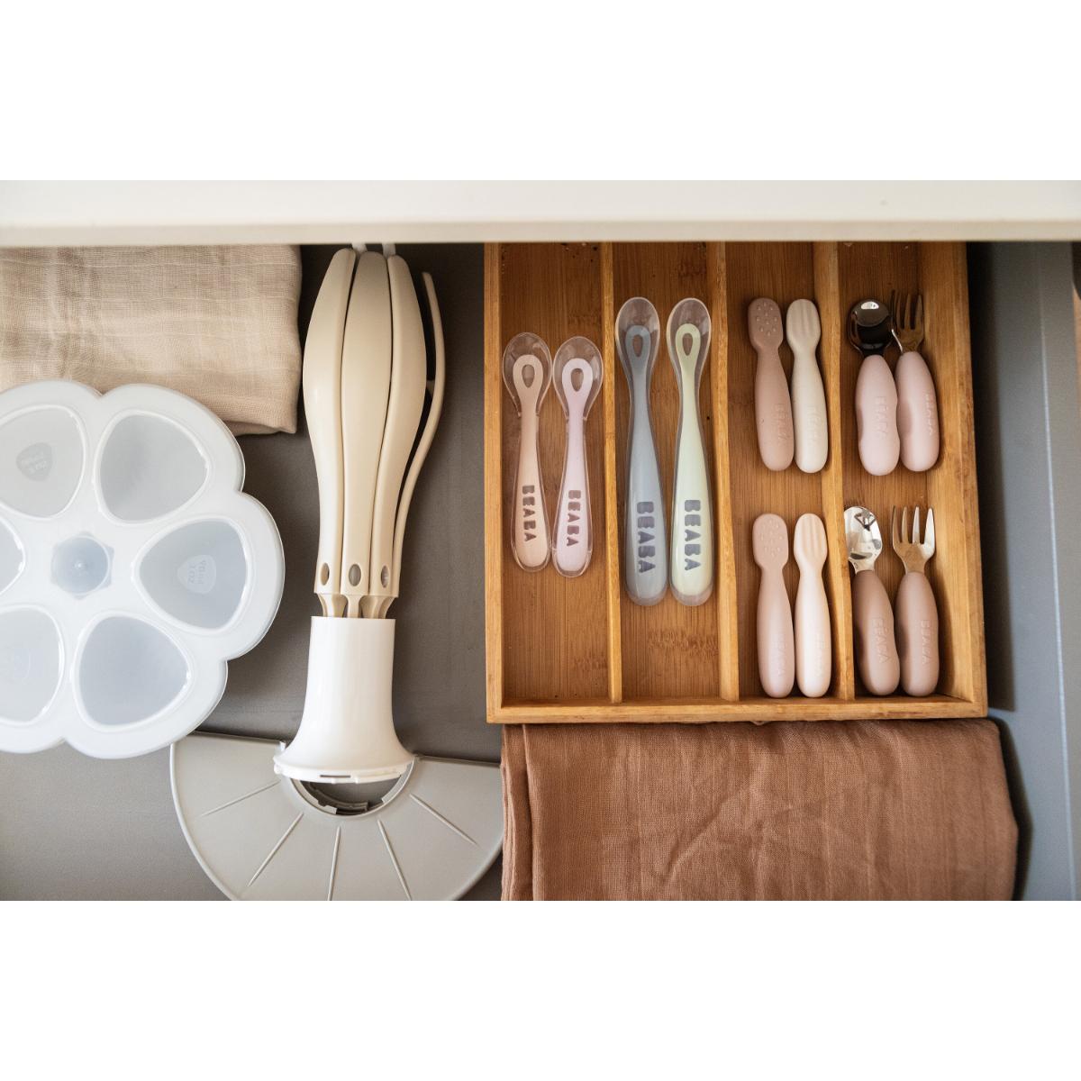 Egoutte Biberons pliable FLOWER Beaba argile