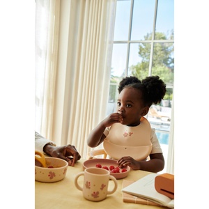 Ember Printed Bib 2-pack Liewood Mini Butterfly Apple blossom