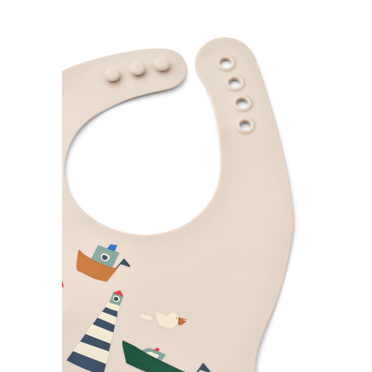 Ember Printed Bib 2-pack Liewood Sailing Sandy