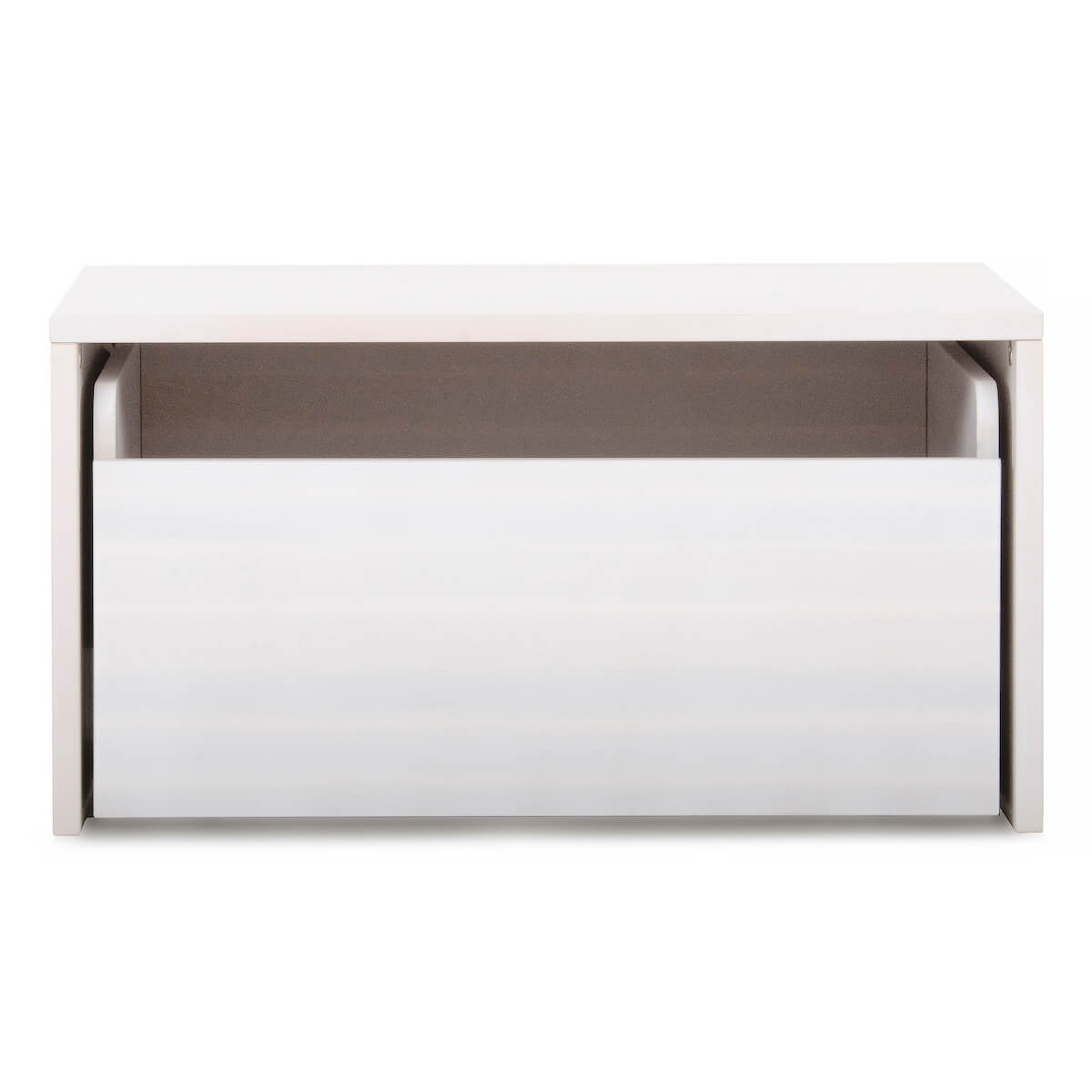 Ensemble coffre à roulette tablette supérieure DELUXE fintion blanchi
