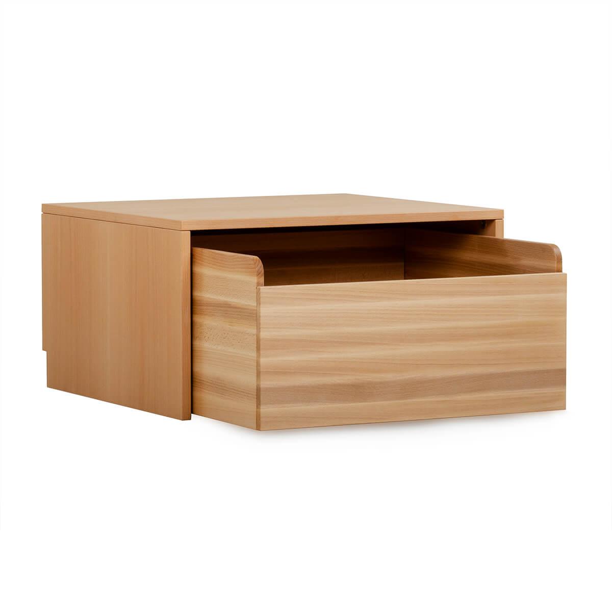 Ensemble coffre à roulette tablette supérieure DELUXE fintion huilée naturelle