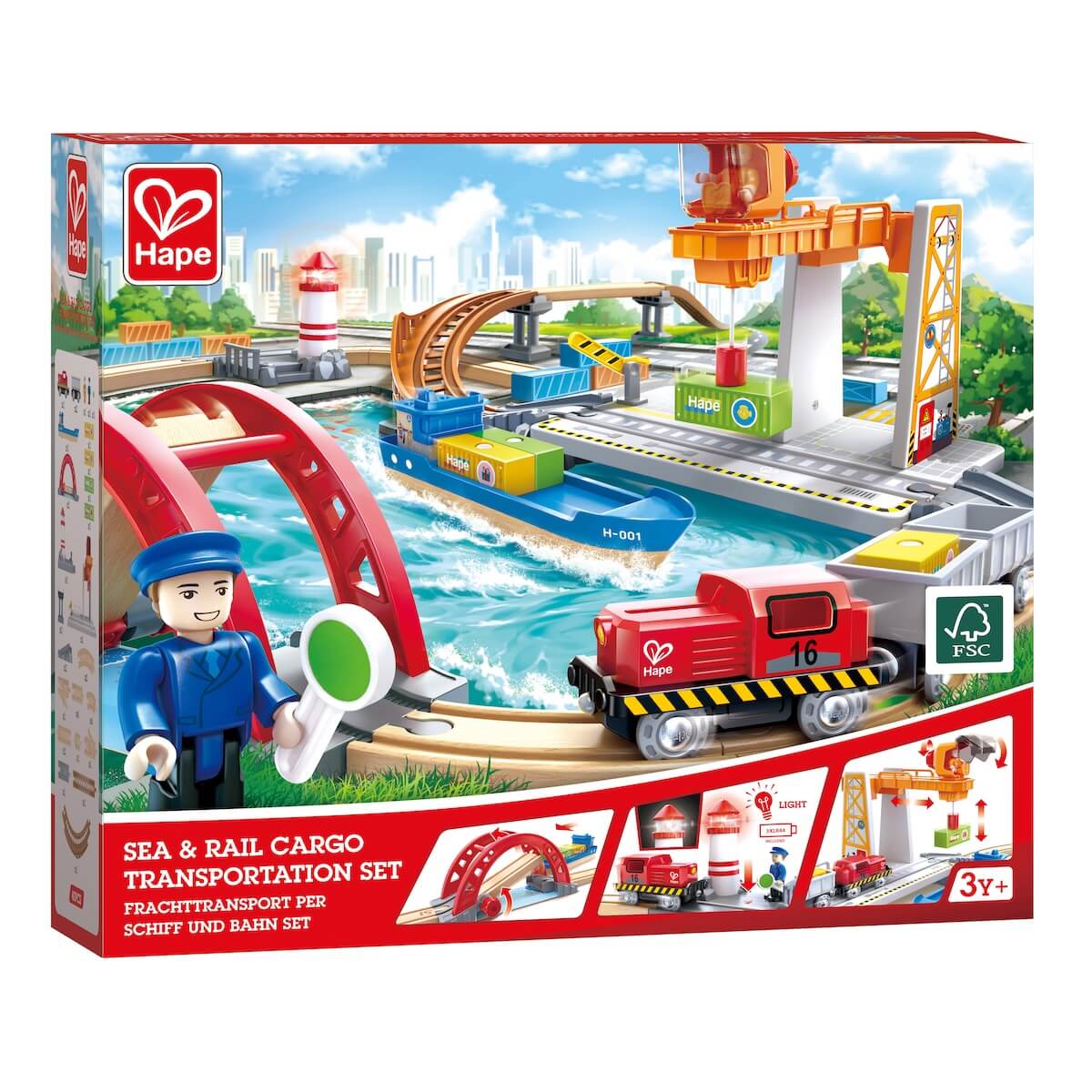Ensemble de fret maritime et ferroviaire Hape