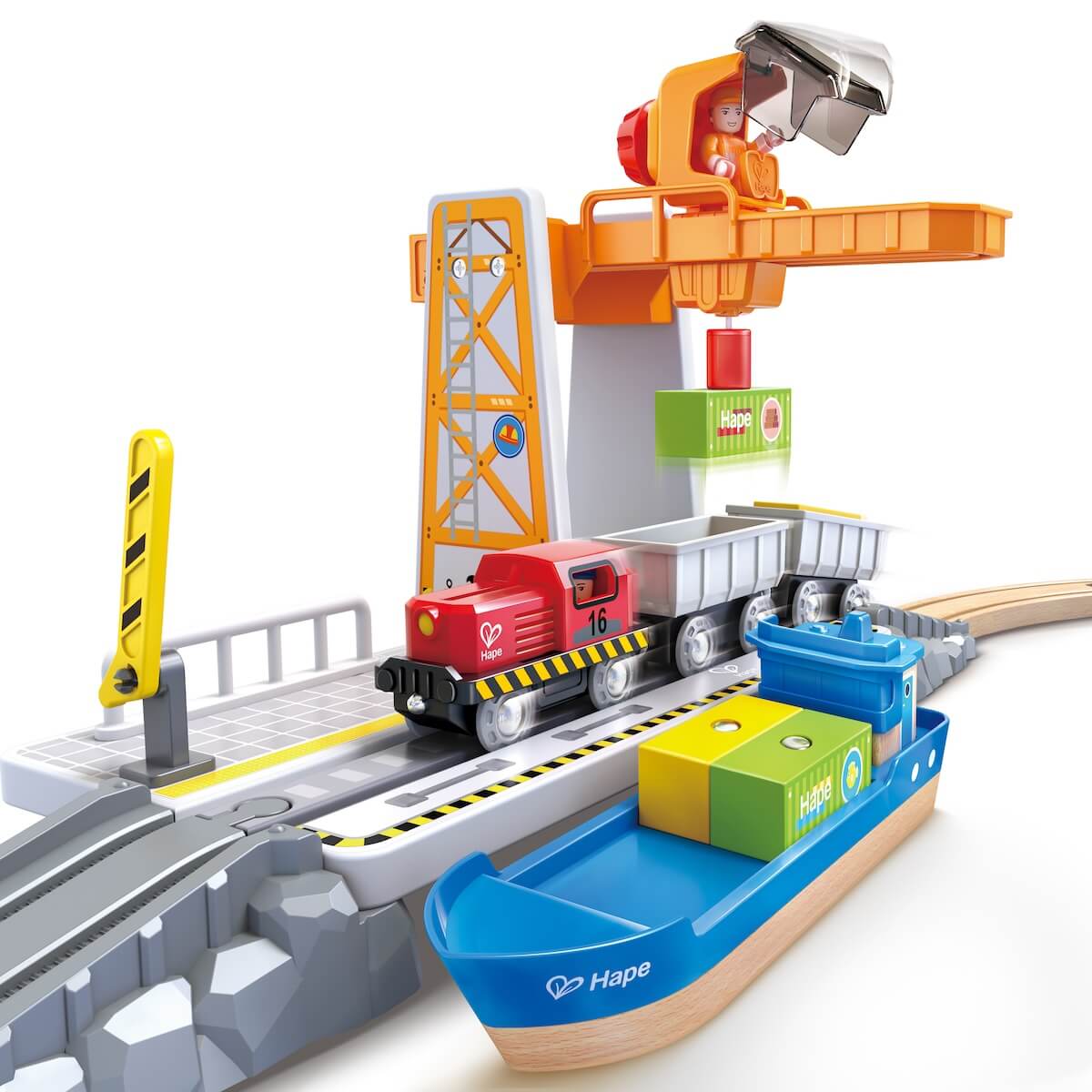 Ensemble de fret maritime et ferroviaire Hape