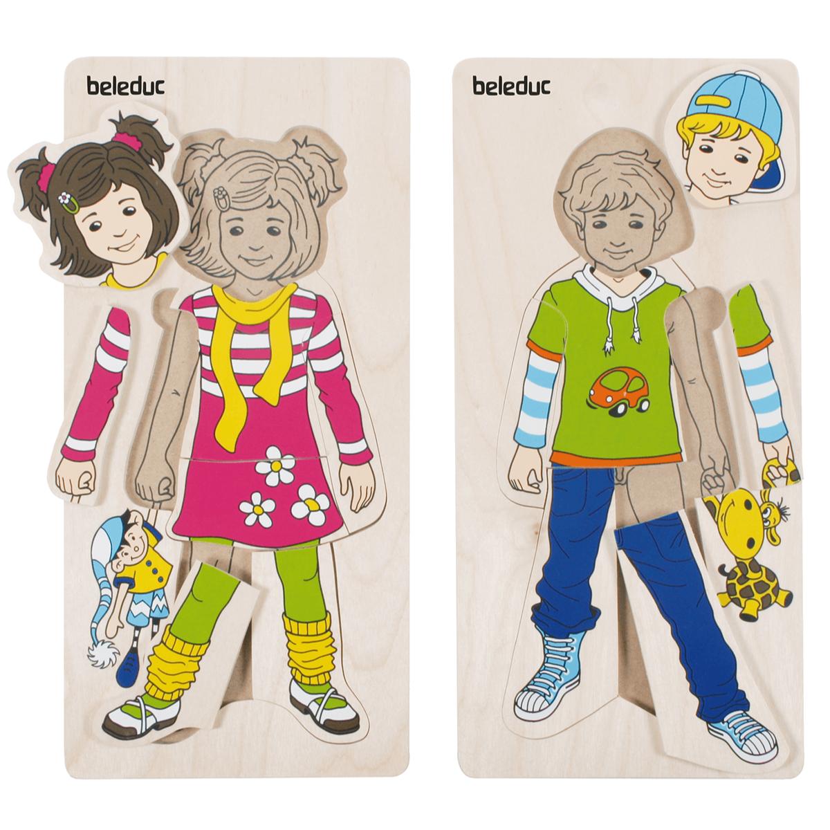 Ensemble de puzzles multiniveaux Anika & Denis Beleduc