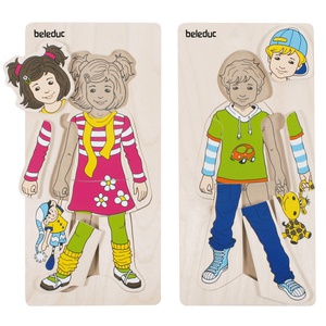 Ensemble de puzzles multiniveaux Anika & Denis Beleduc