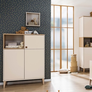 Étagère 1 niche 3 portes MILA & BEN Paidi Beige cashmere-bois scandinave