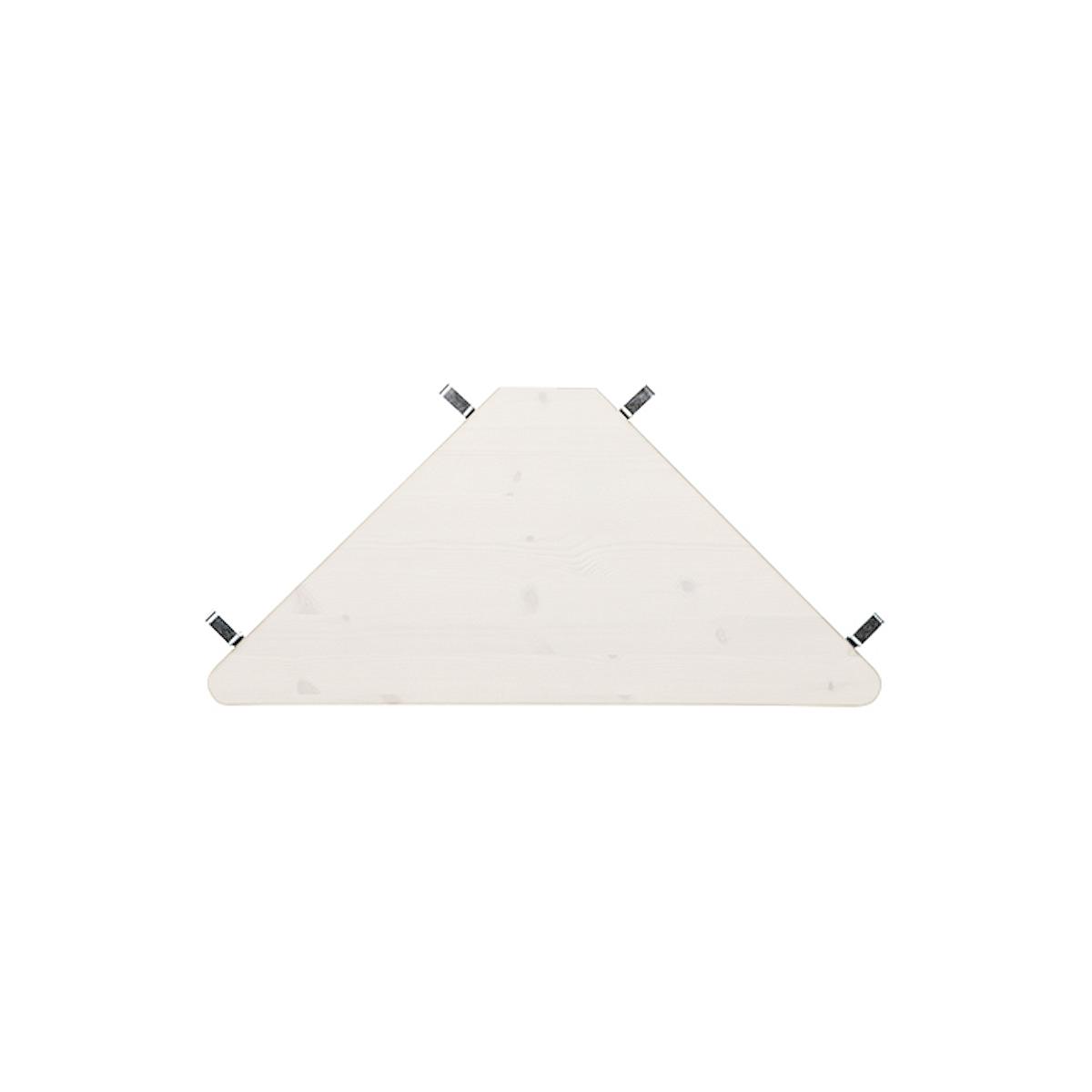 Étagère angle fixation lit Lifetime blanchi