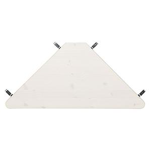 Étagère angle fixation lit Lifetime blanchi