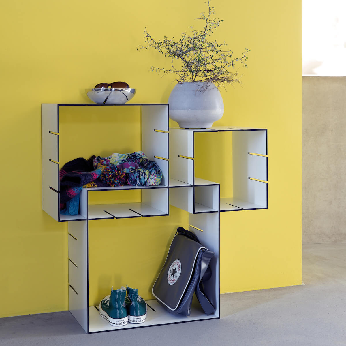 Étagère de sol 3pcs KONNEX Müller Small Living blanc