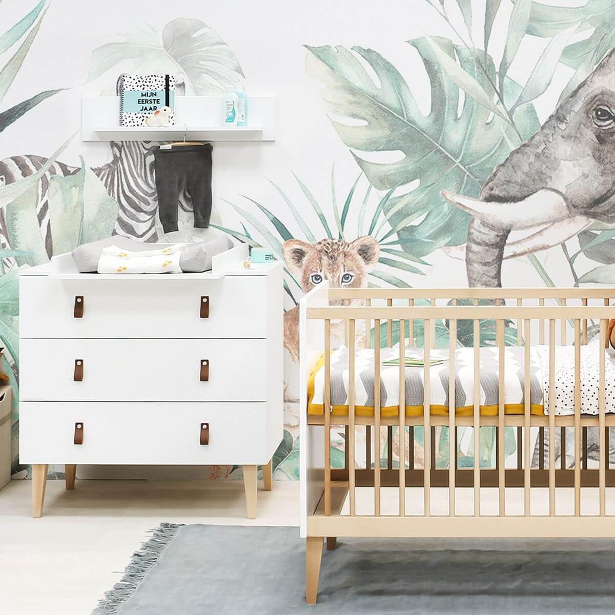 Étagère INDY Bopita blanc-naturel