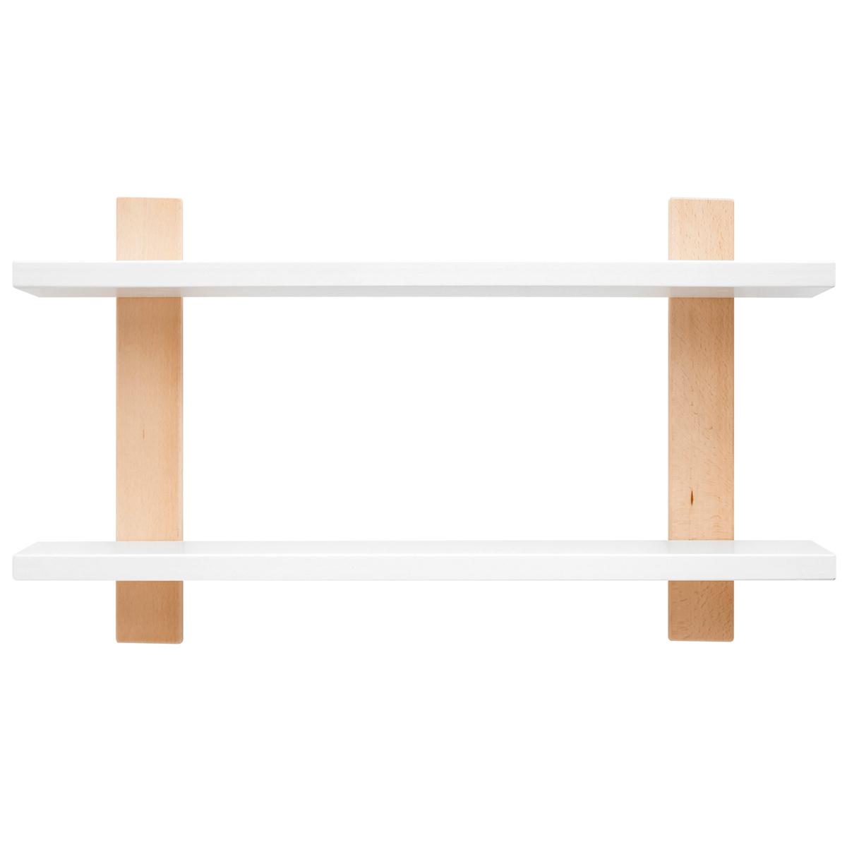 Étagère murale LISA Bopita blanc-naturel