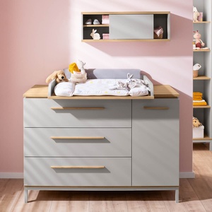 Étagère murale porte coulissante BENNE Paidi Chêne Montana gris ardoise
