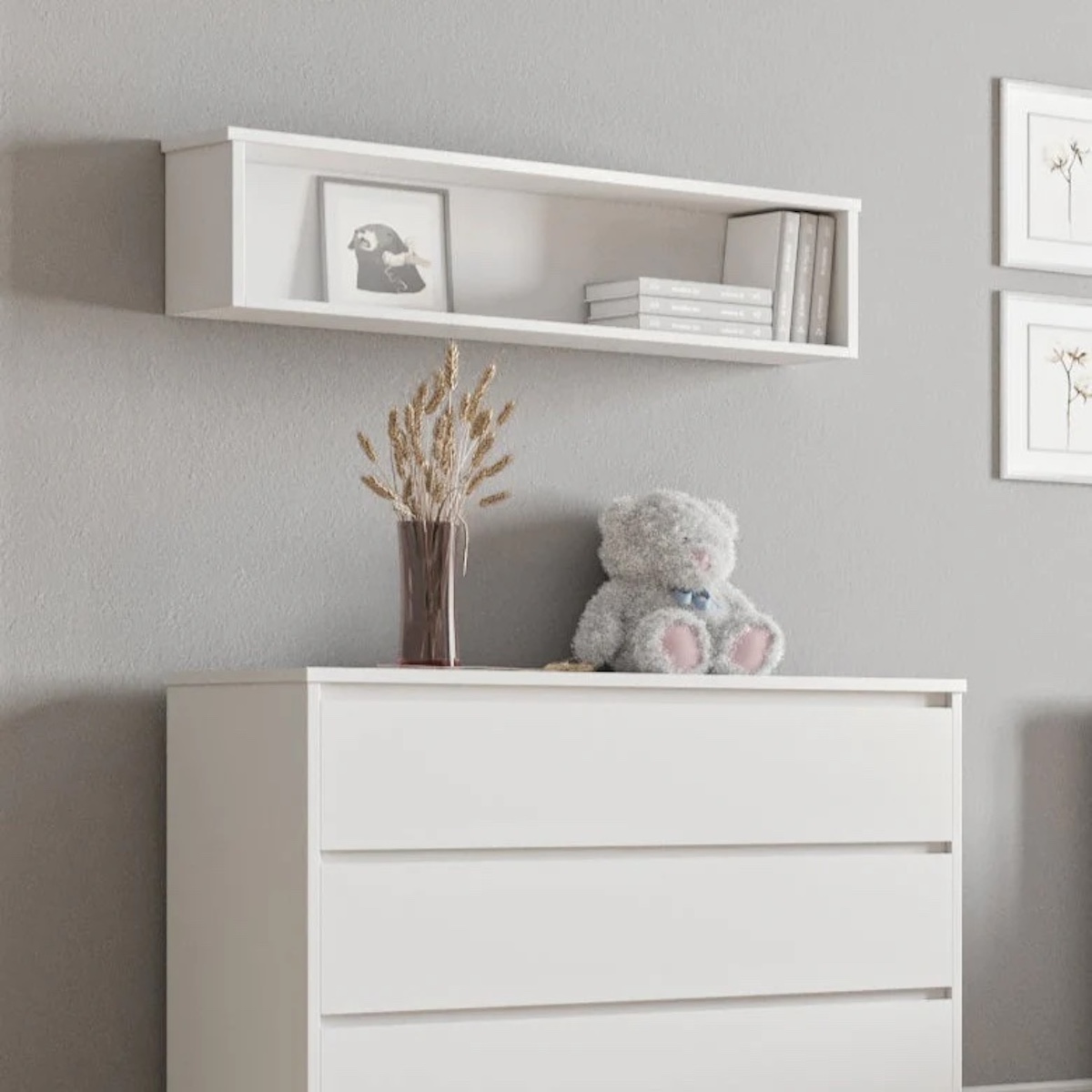 Etagère murale PRESTIGE / NORDIC Lui e Lei white