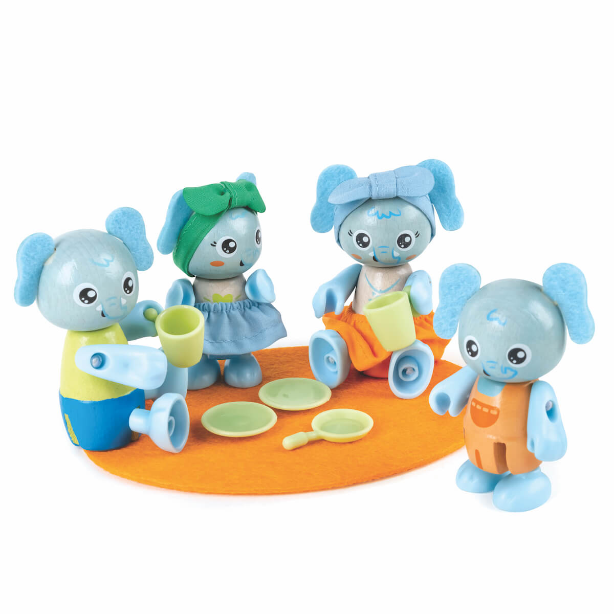 Famille d'éléphants Hape