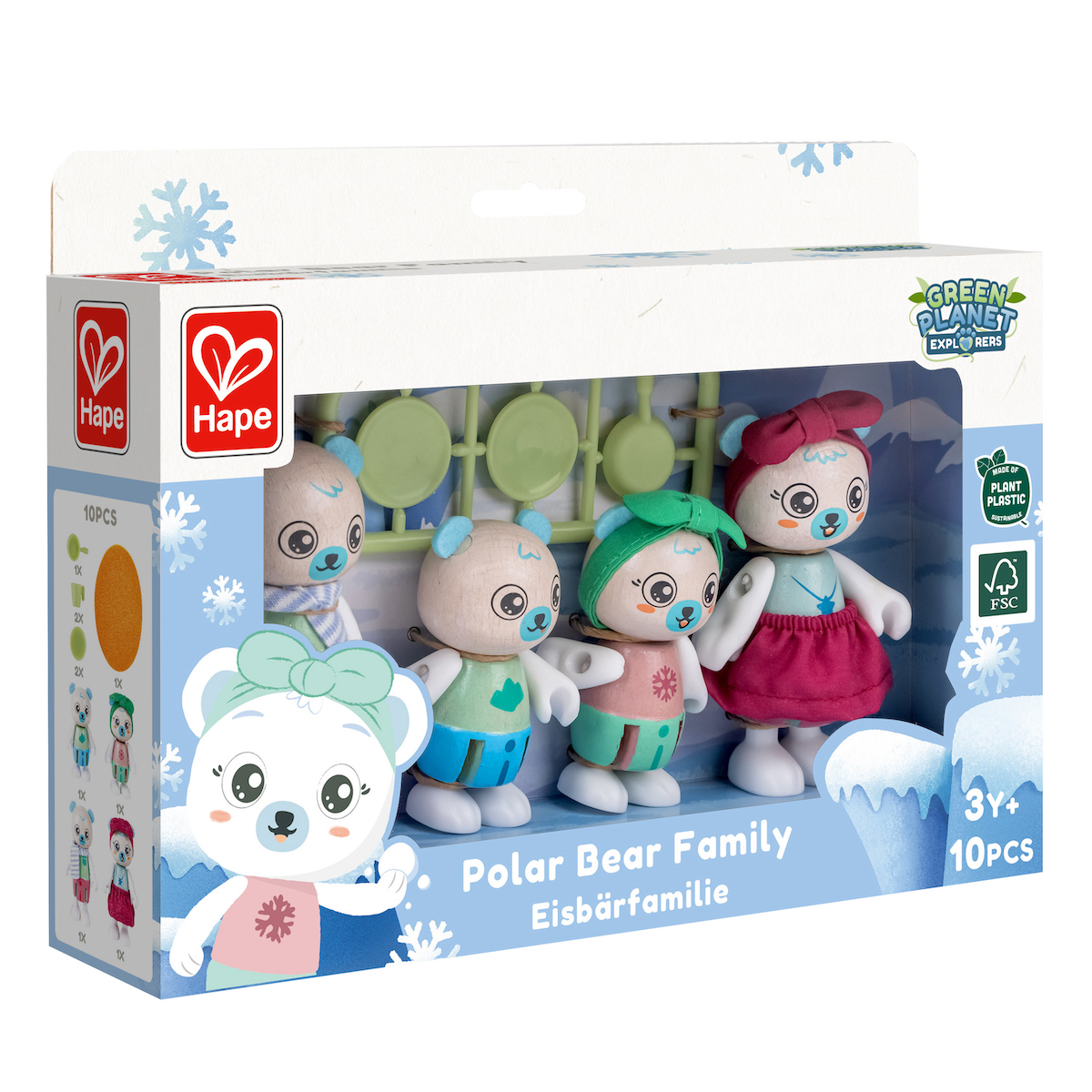 Famille d'ours polaires Hape