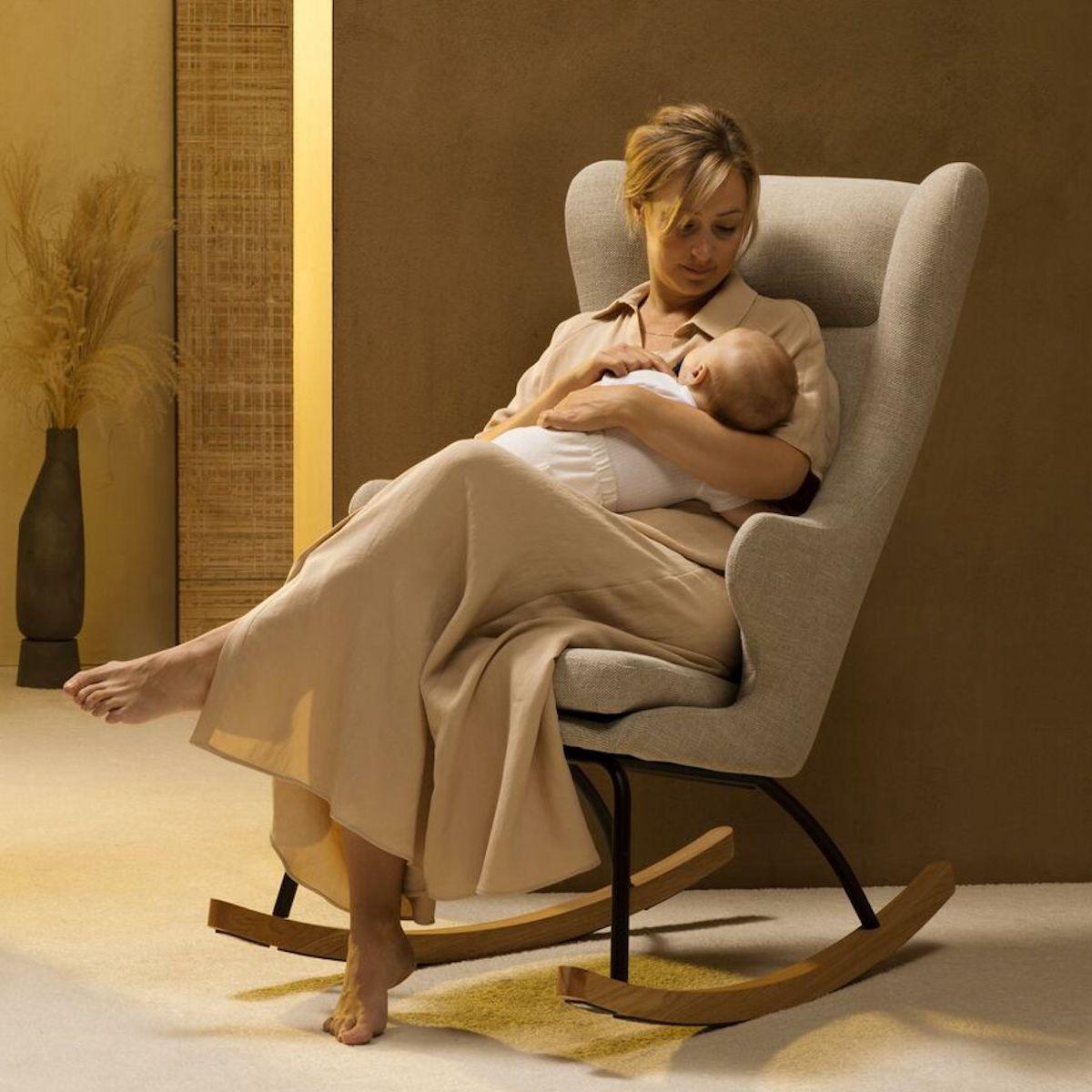Fauteuil à bascule adulte DE LUXE Quax Clay