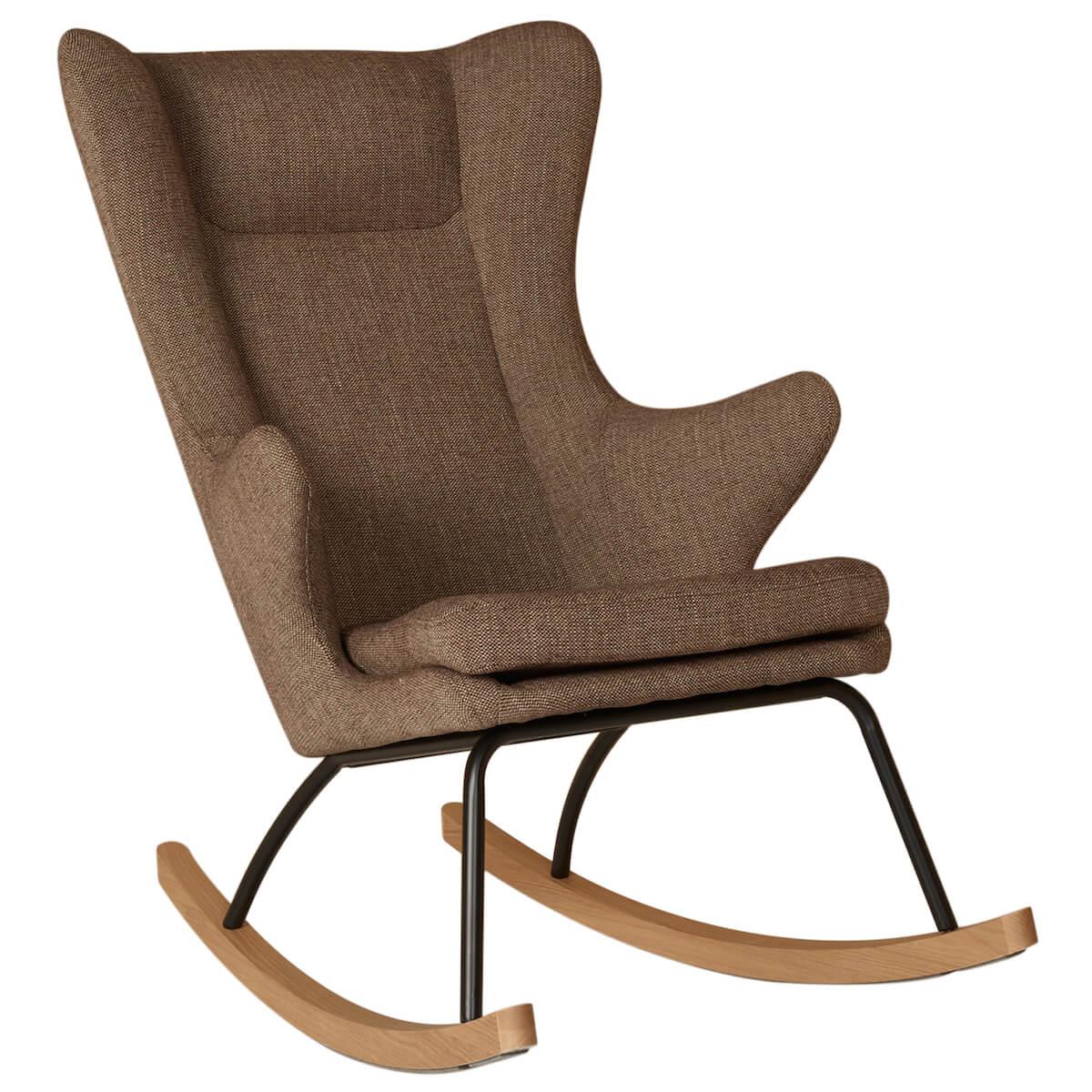 Fauteuil à bascule adulte DE LUXE Quax Latte