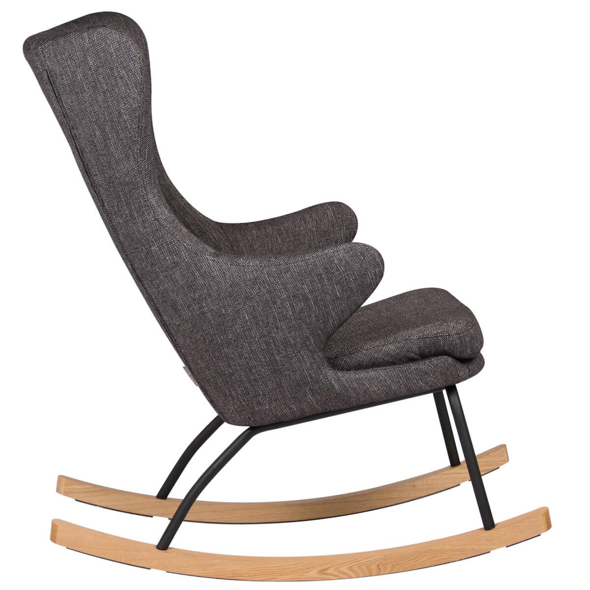 Fauteuil à bascule adulte DE LUXE Quax noir