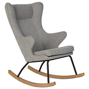 Fauteuil à bascule adulte DE LUXE Quax Sand grey