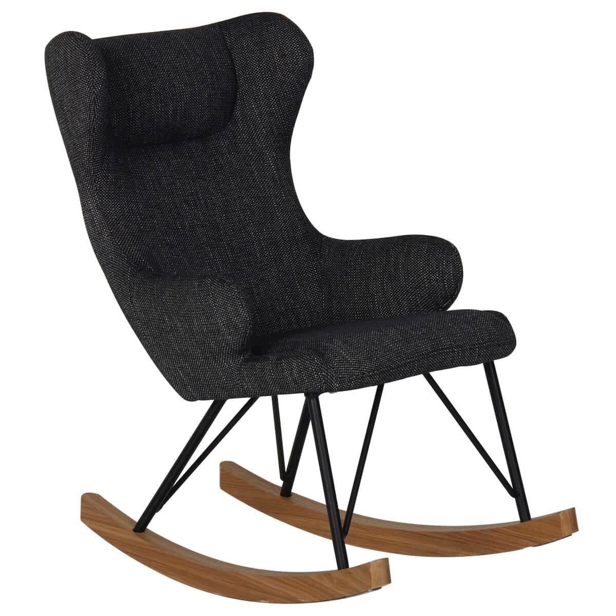 Fauteuil à bascule enfant DE LUXE Quax noir