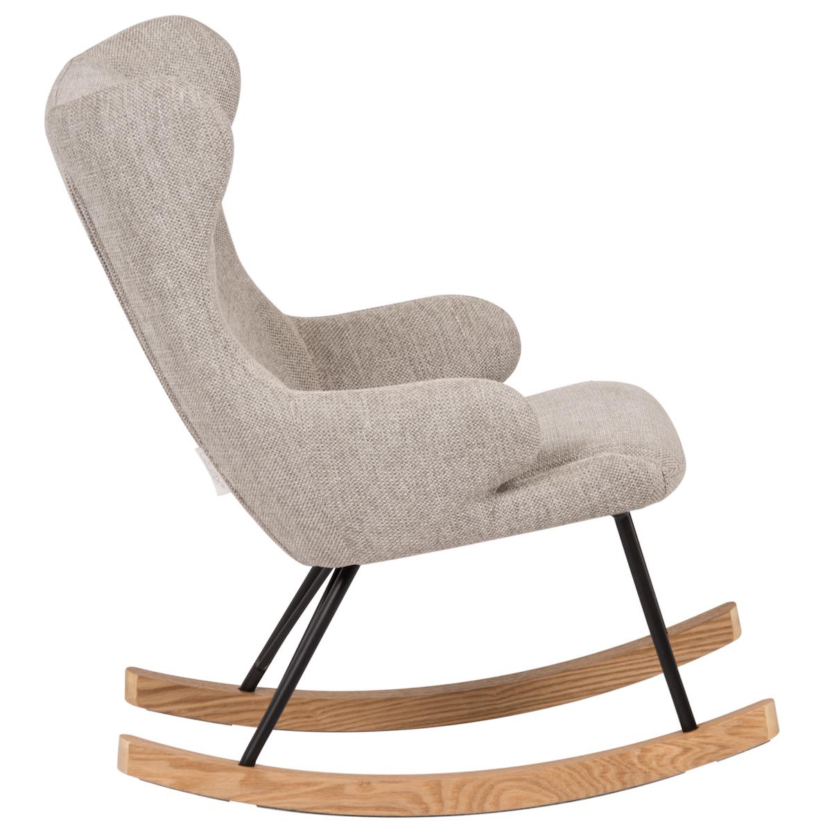 Fauteuil à bascule enfant DE LUXE Quax Sand grey