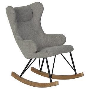 Fauteuil à bascule enfant DE LUXE Quax Sand grey