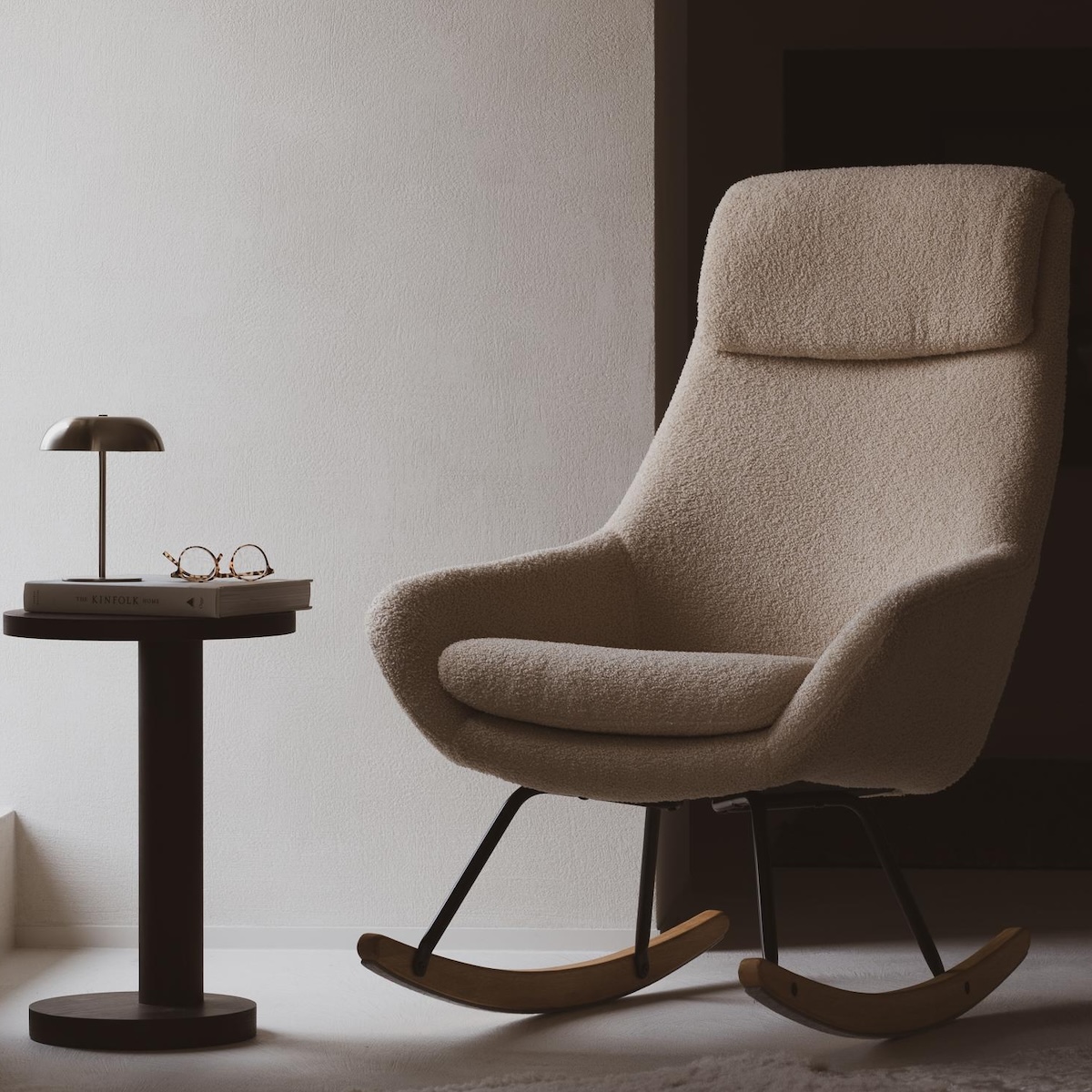 Fauteuil à bascule ROCKING NORDIC Quax sleep beige