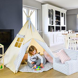 Fauteuil enfant ZIG ZAG Abitare Kids bleu clair