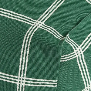 Fauteuil-pouf VIBES Nobodinoz Green white windowpane